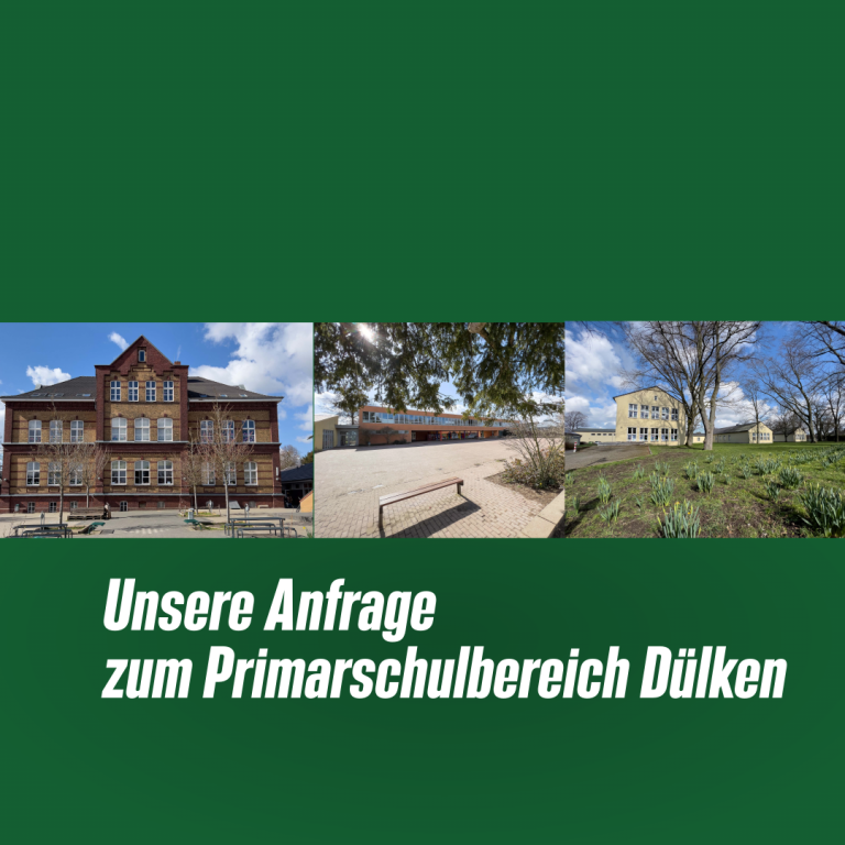 26.04.2023 Antworten der Verwaltung auf unsere Anfrage zum Primarschulbereich im Stadtteil Dülken