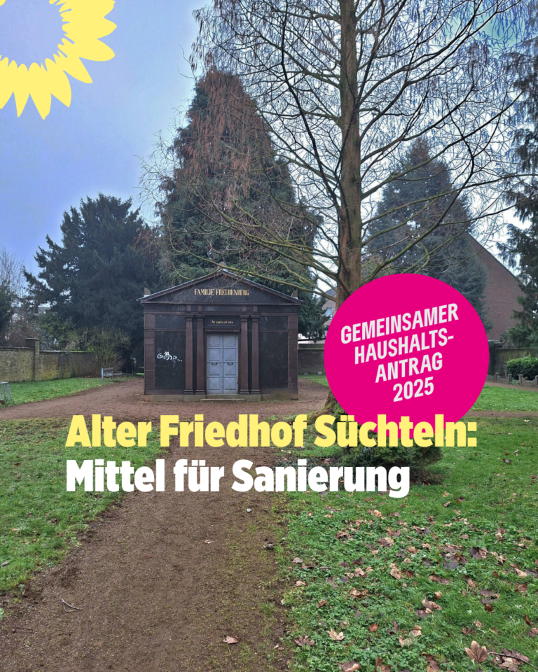 Vorziehen der Mittel für eine Machbarkeitsstudie zur  Sanierung des Geländes des alten evangelischen Friedhofs in Süchteln ins Haushaltsjahr 2025