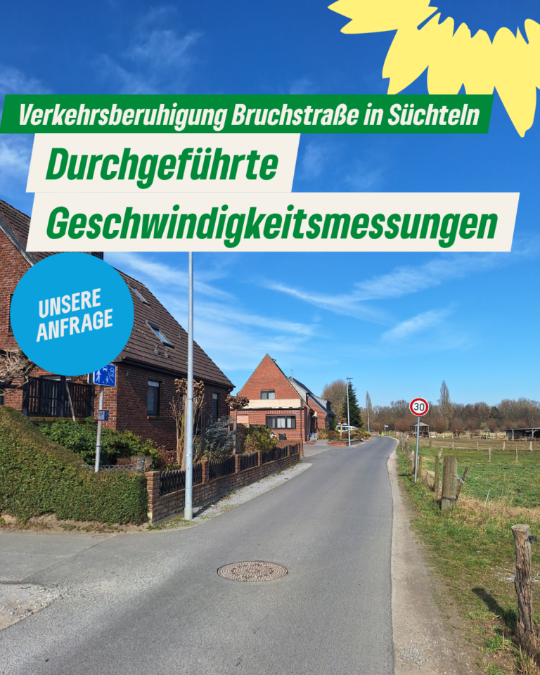 Durchführung von Geschwindigkeitsmessungen an der Bruchstraße in Süchteln im April 2024