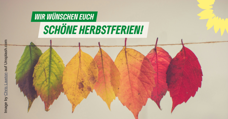 Wir wünschen schöne Herbstferien!