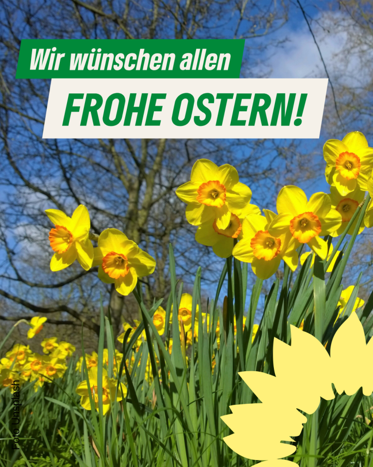 WIR WÜNSCHEN FROHE OSTERN!