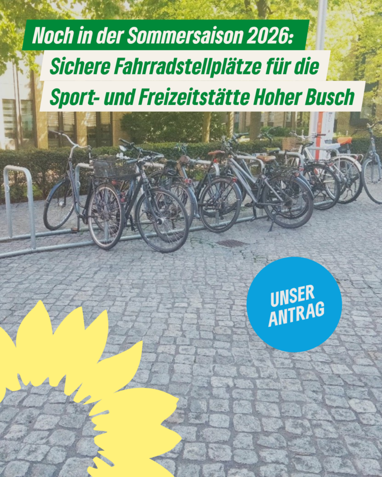 Umgehende Beschaffung von drei mobil einsetzbaren Fahrradabstellanlagen für die Sport- und Freizeitstätte Hoher Busch