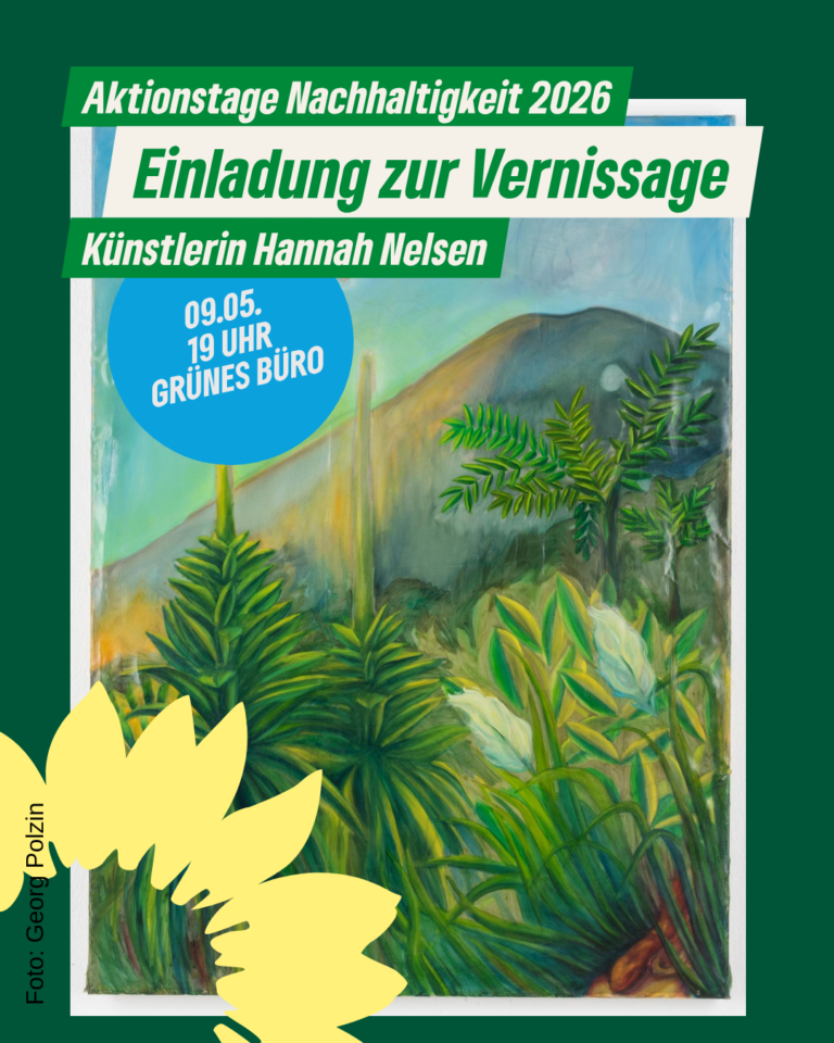 „After Nature“  Ausstellungseröffnung von Hannah Nelsen im Grünen Büro